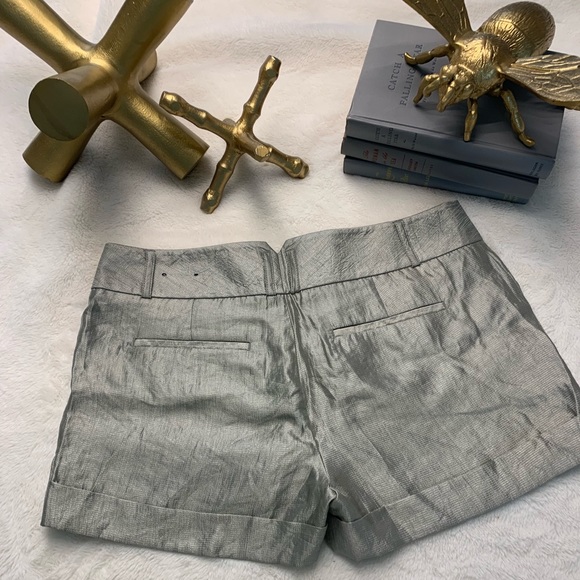 Express silver dress shorts ๐ฅ size 4 - Picture 2 of 5